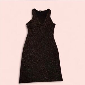 Forever 21 Glittery Black Backless Dress